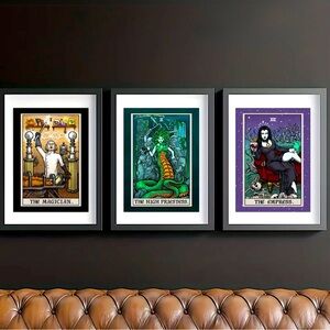 Tarot Canvas Art Prints The Magician, The High Priestess, The Empress THREE SET